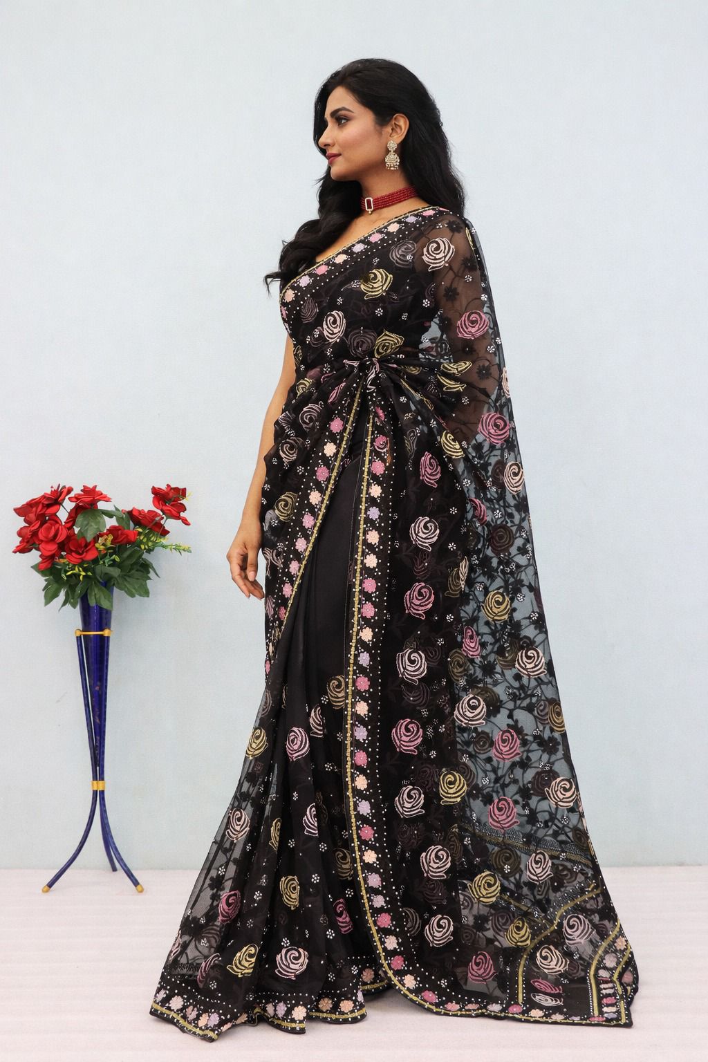 Most Beautiful Butterfly Net Saree