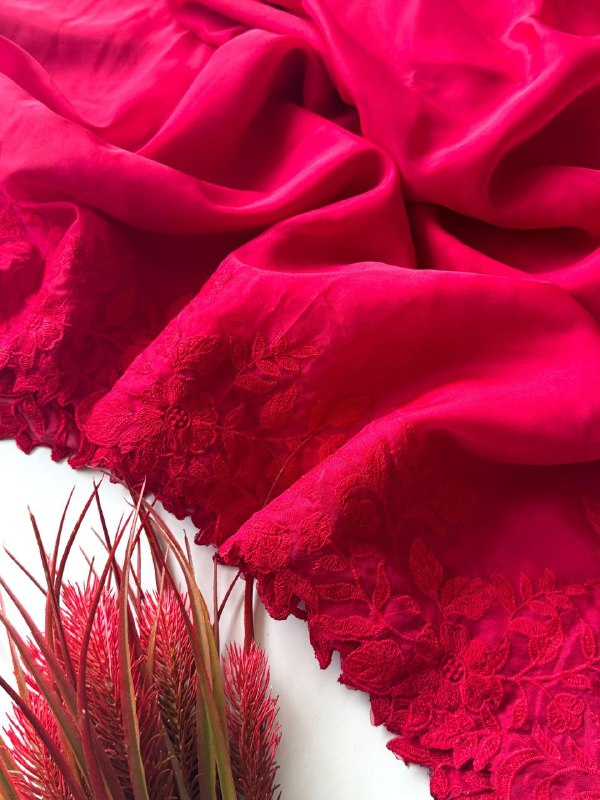 Party Hot Premium Soft Organza Saree
