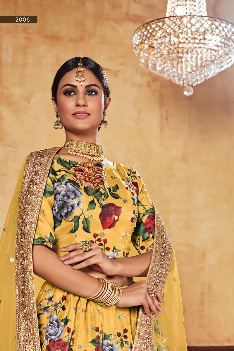 WEDDING SEASON SPECIAL FLOWER PRINTED LEHENGA