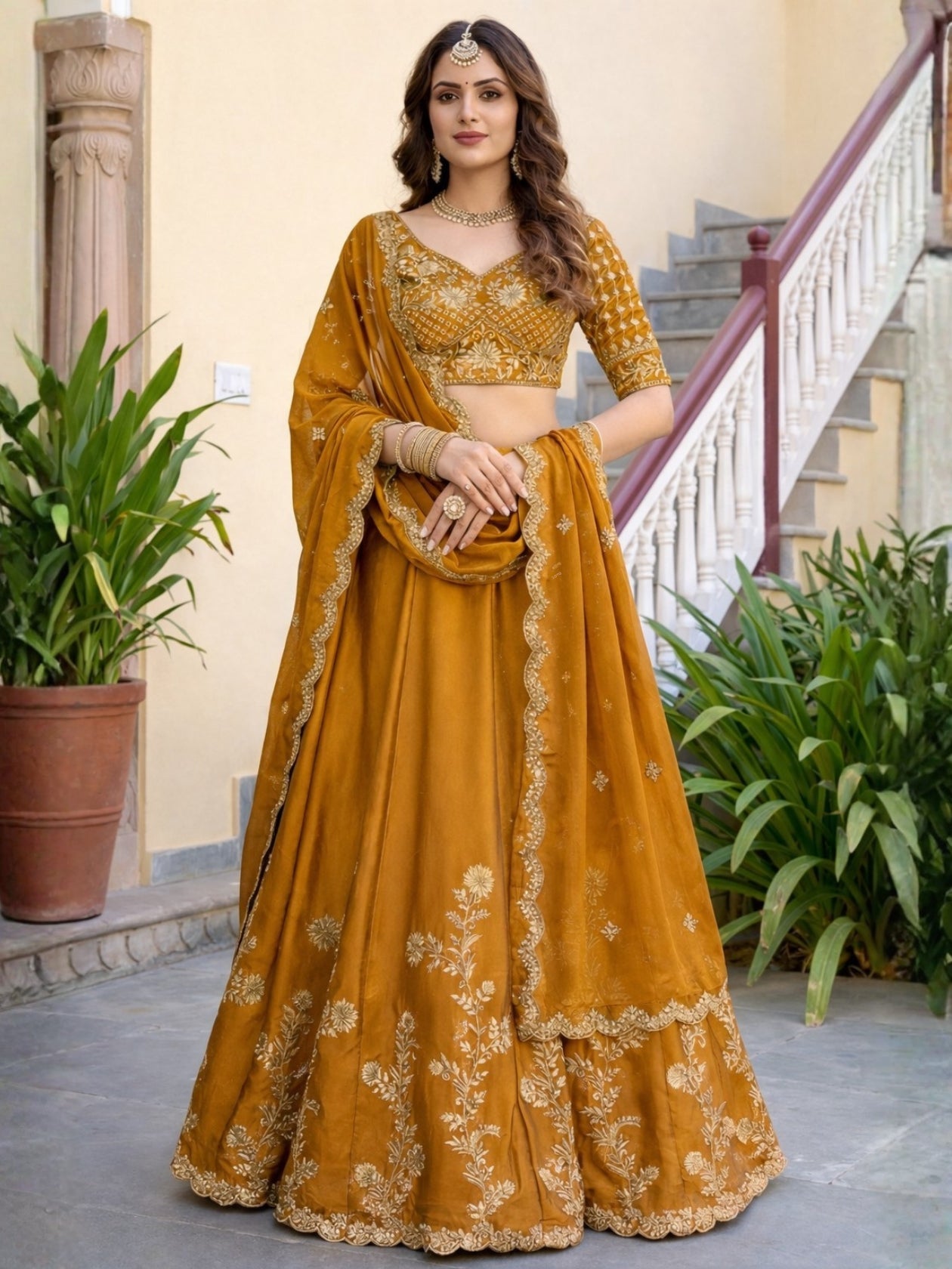 Graceful Yet Attention Catcher Rich Work Lehenga