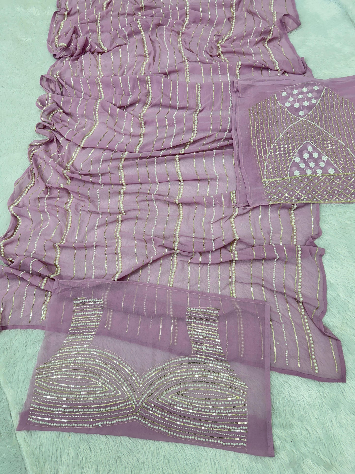 PEARL HANDWORK PREMIUM SAREE