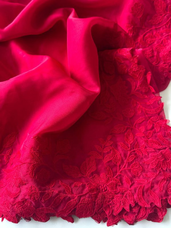 Party Hot Premium Soft Organza Saree