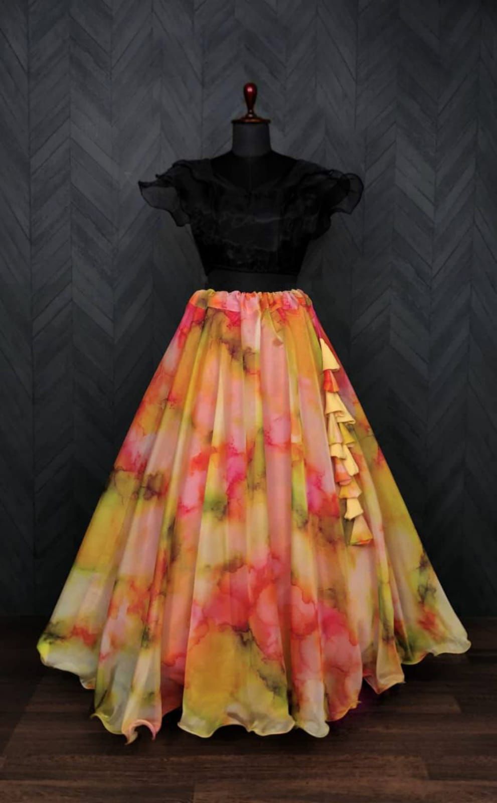 Wake Up, Blink & Just Go  Crop Top Skirt Set
