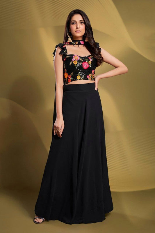 Resham Emboridered Colorful Stunning Modern Lehanga (Ready to Wear)