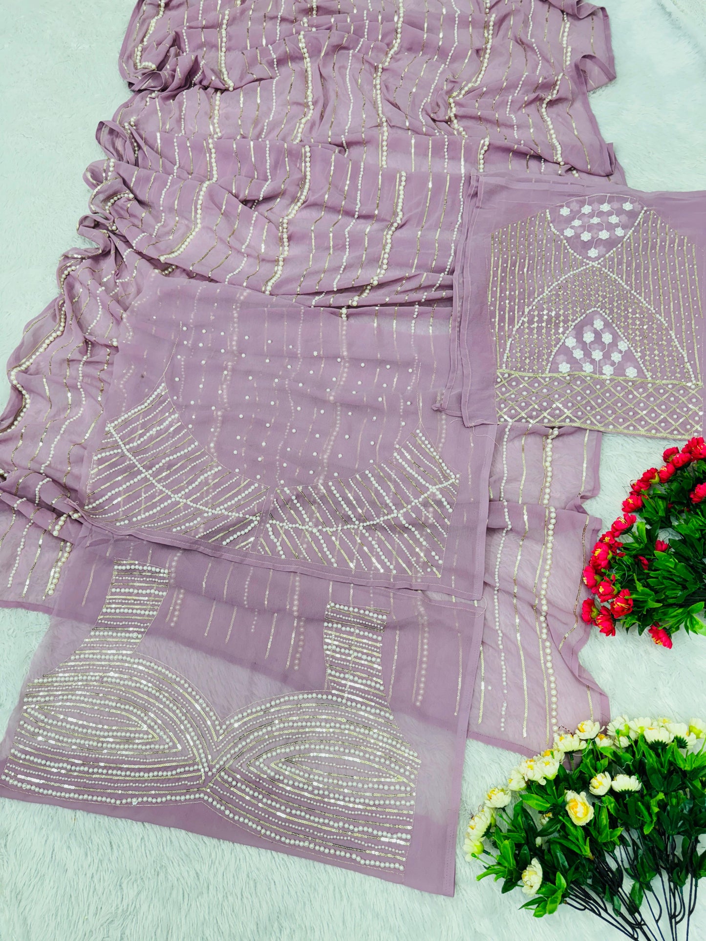 PEARL HANDWORK PREMIUM SAREE