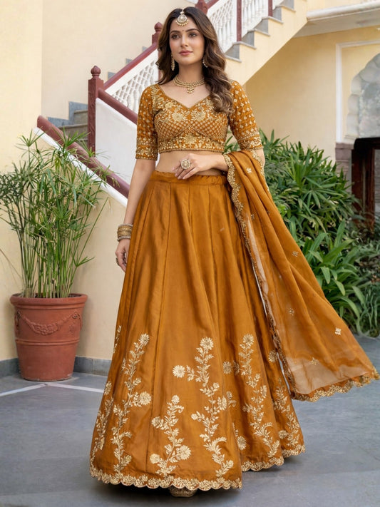 Graceful Yet Attention Catcher Rich Work Lehenga