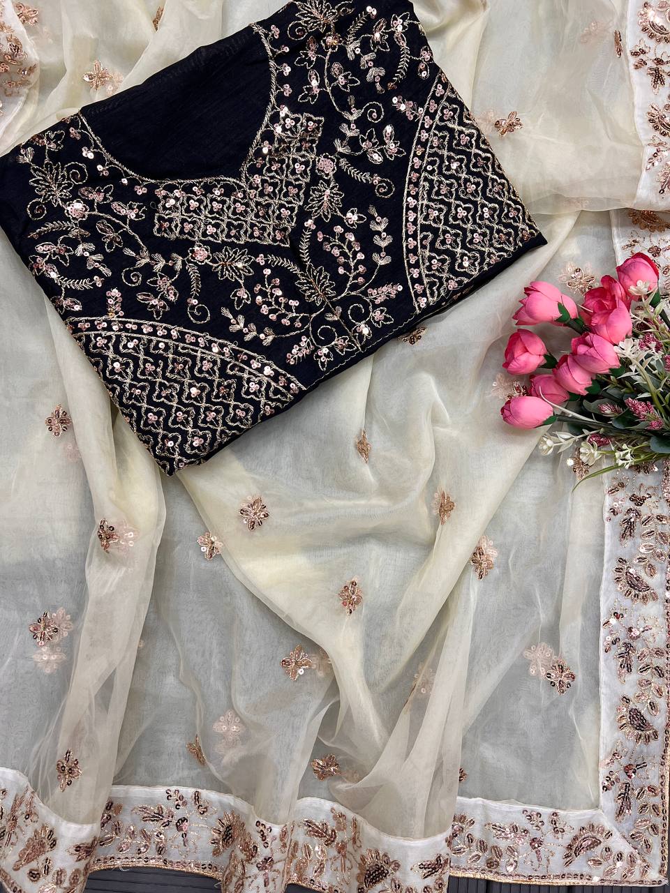 Organza Premium Occasion Wear Party Saree