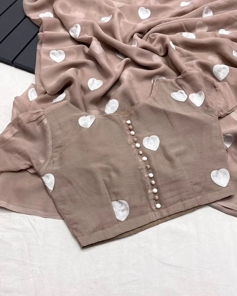 LOVING HEARTS WITH GAMTHI WORK SAREE