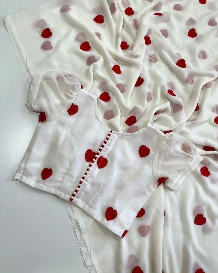 LOVING HEARTS WITH GAMTHI WORK SAREE