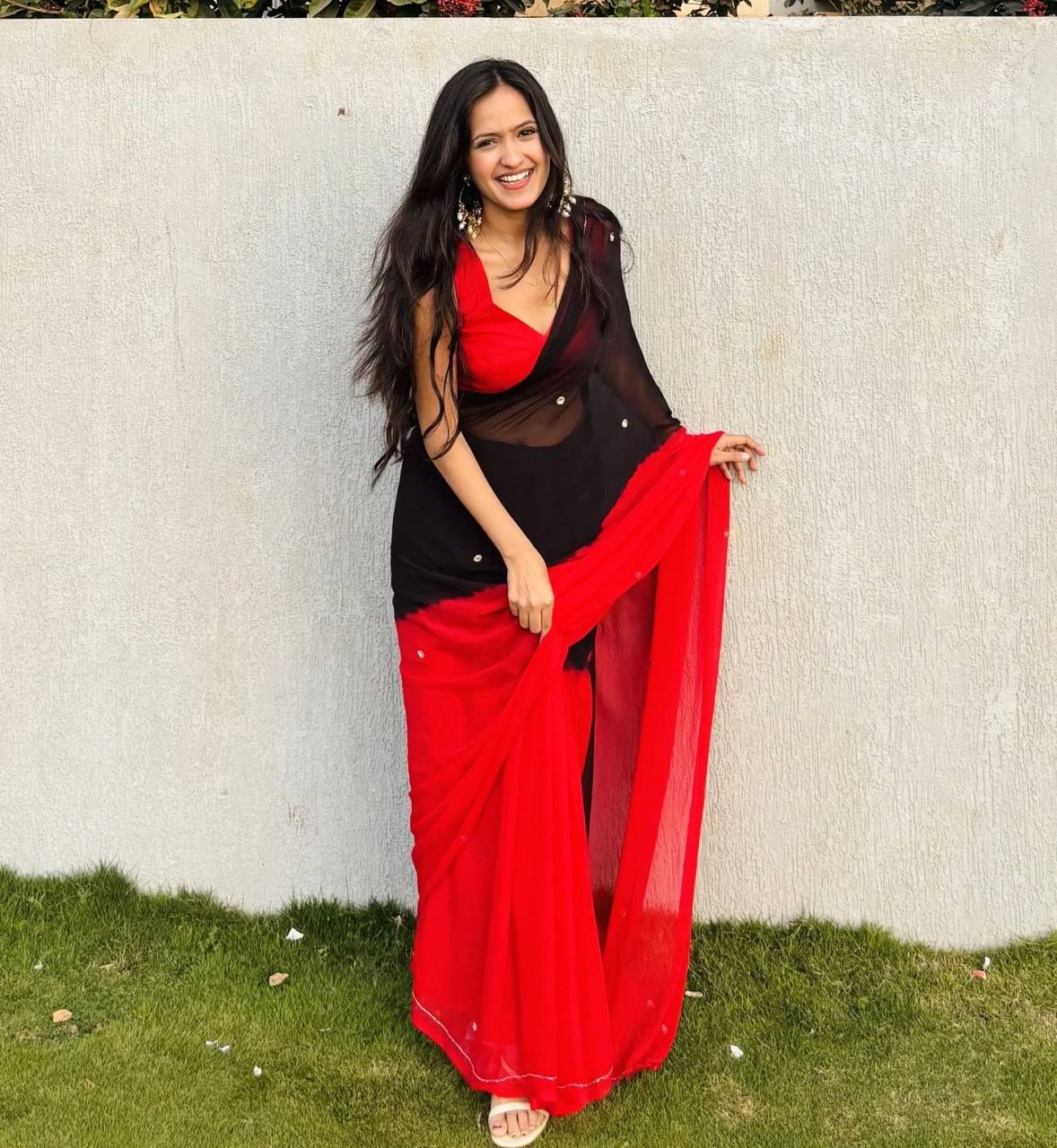 SUMMER FUN HANDWORK KHATALI WORK SAREE