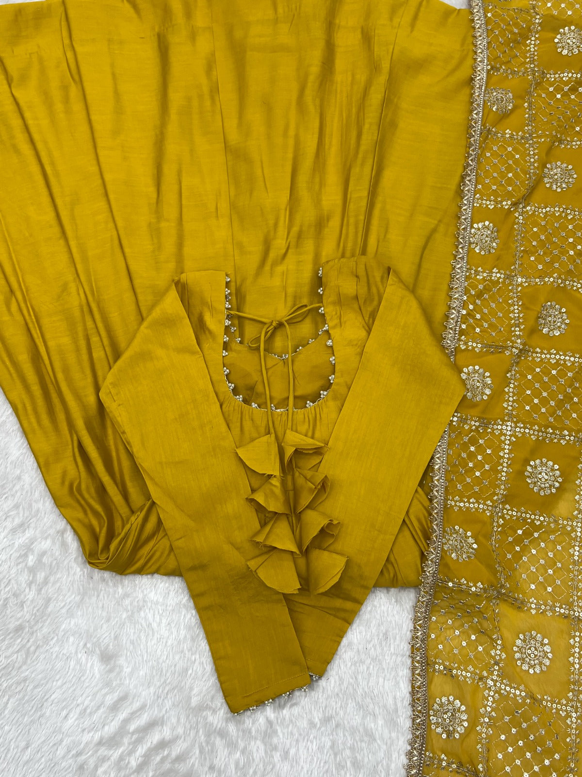 Mustard Yellow Fresh Look Ready to Wear Outfit