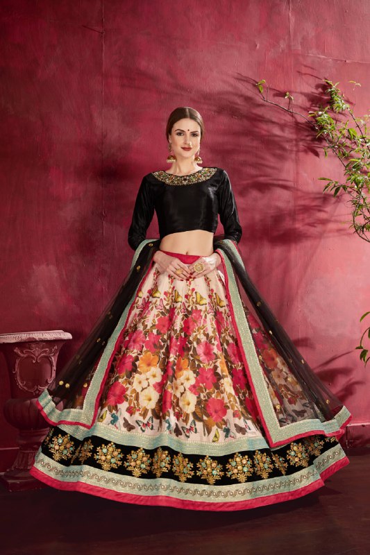THE CHINA ROSE LEHENGA