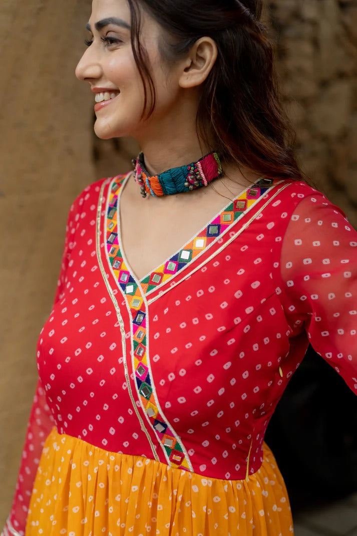 Festial Celebration Colourful Gown