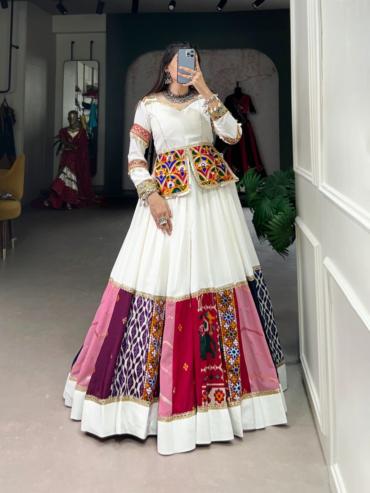 Gamthi Craft with a Modern Design Lehanga