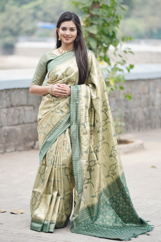 HERITAGE PURE TISSUE SILK AFFORDABLE SENSUAL STYLISH ETHNIC PRO LOOKS SAREES