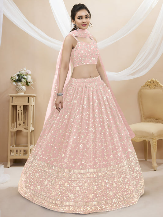 Blush Blossom Radiance Lehenga
