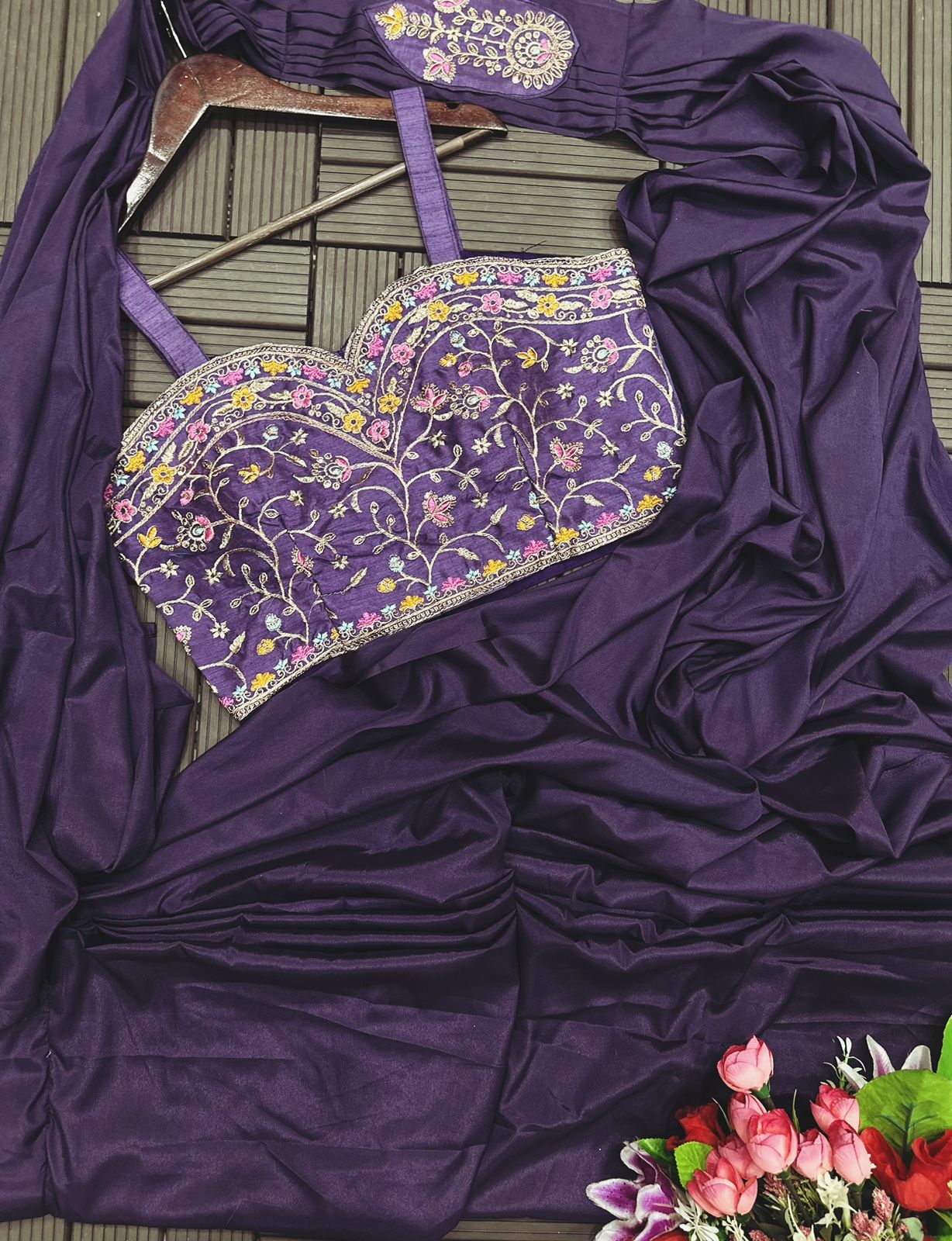 JACKET COORD PREMIUM SAREE SET - READY TO WEAR