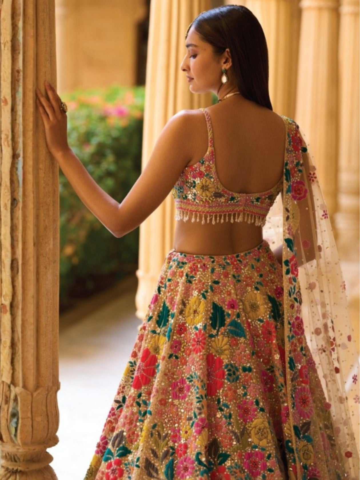Floral Premium Bridesmaid Georgette based Lehenga Set