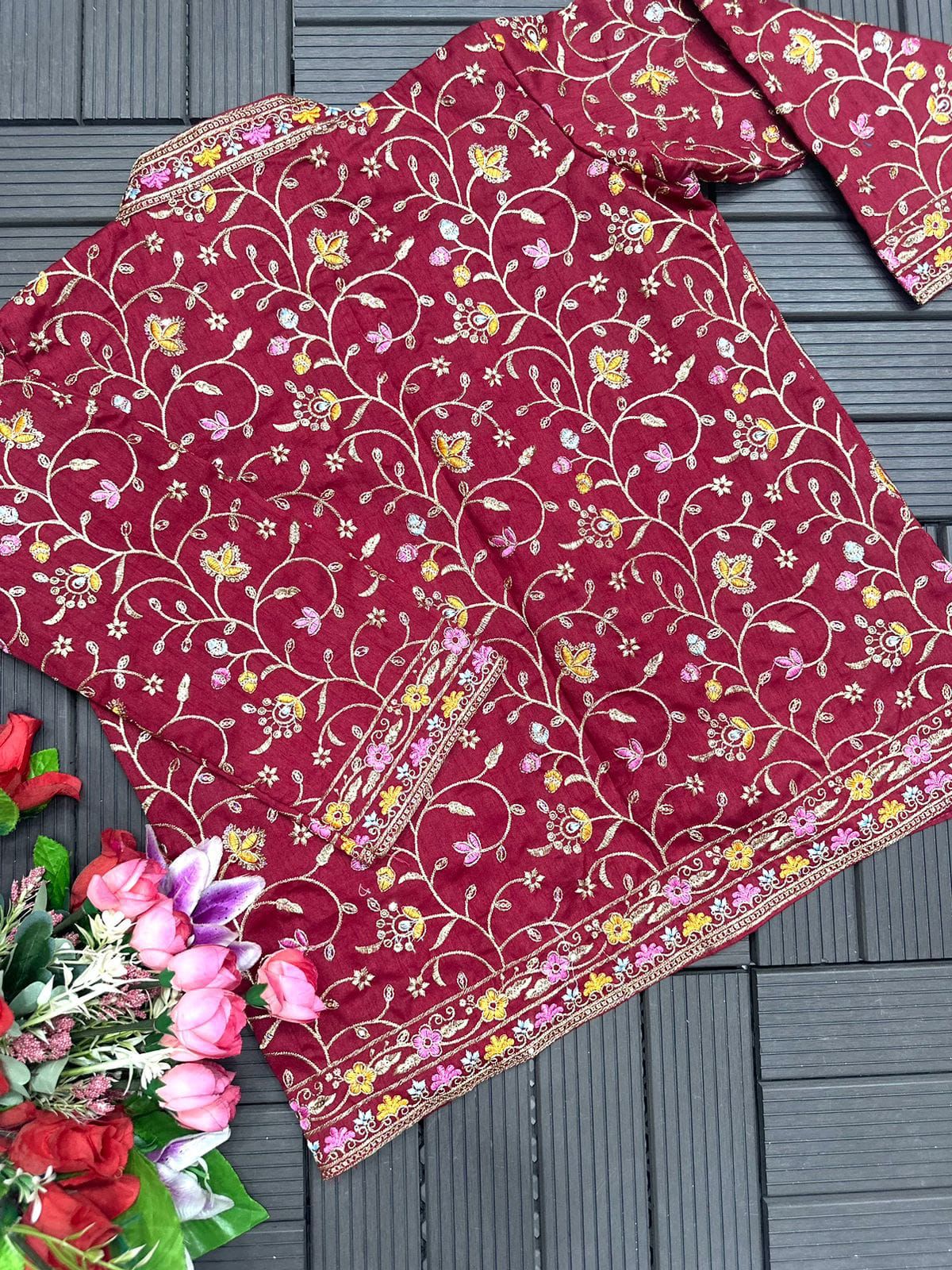 JACKET COORD PREMIUM SAREE SET - READY TO WEAR