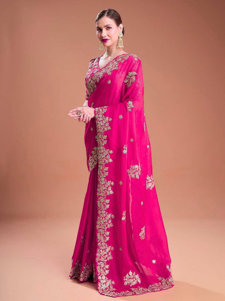 Premium Rangoli Silk Festival Saree