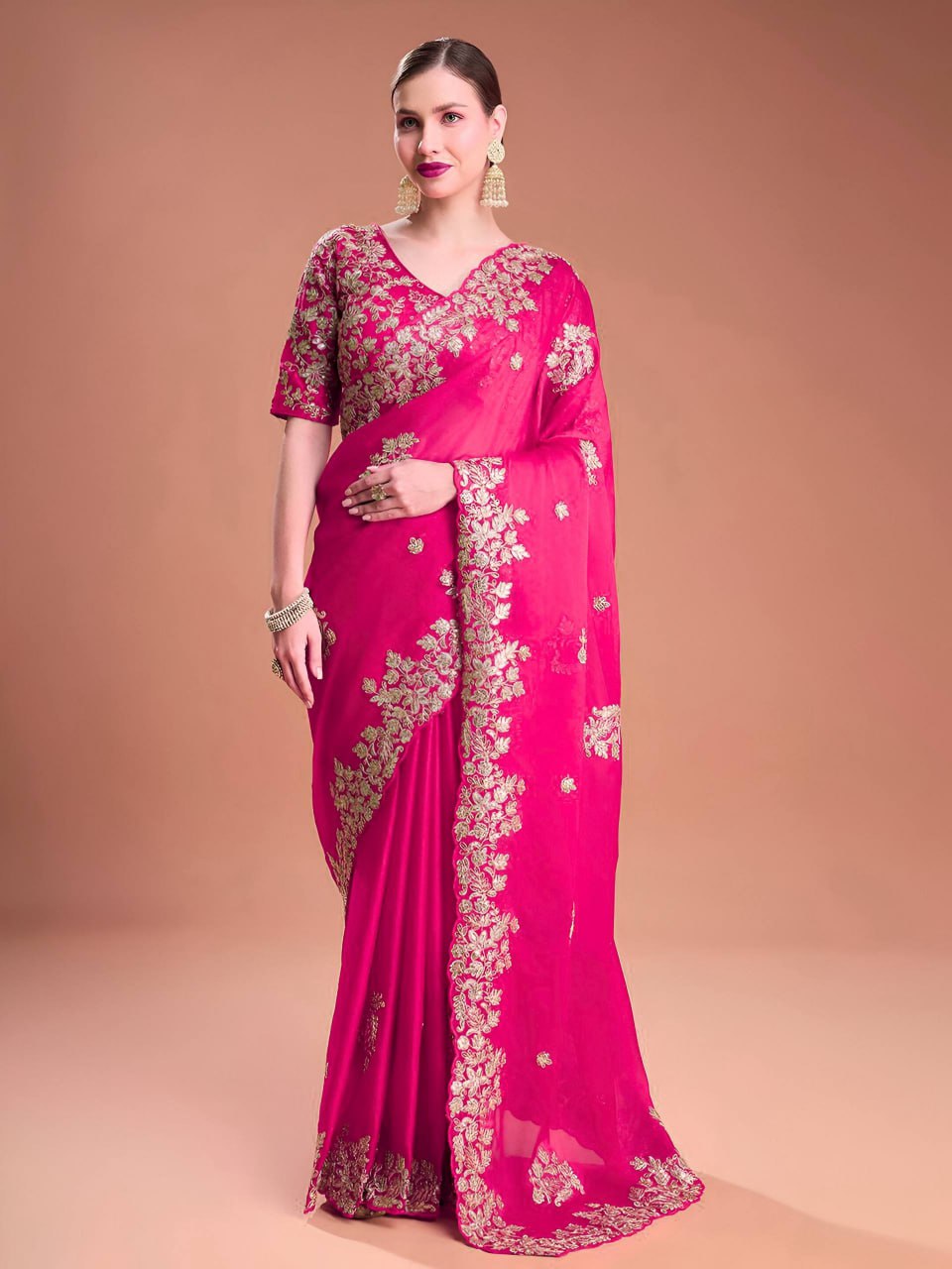 Premium Rangoli Silk Festival Saree