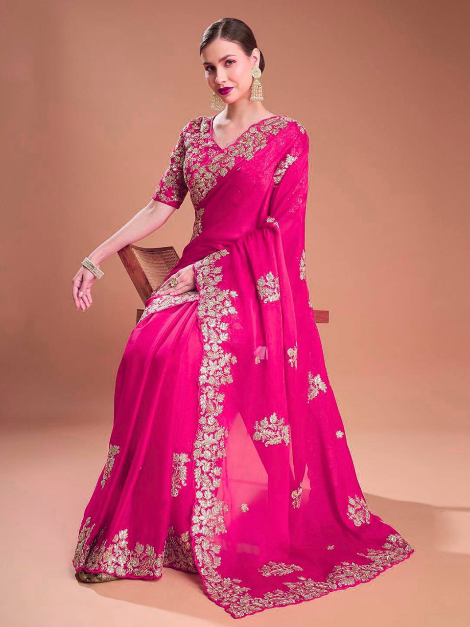 Premium Rangoli Silk Festival Saree