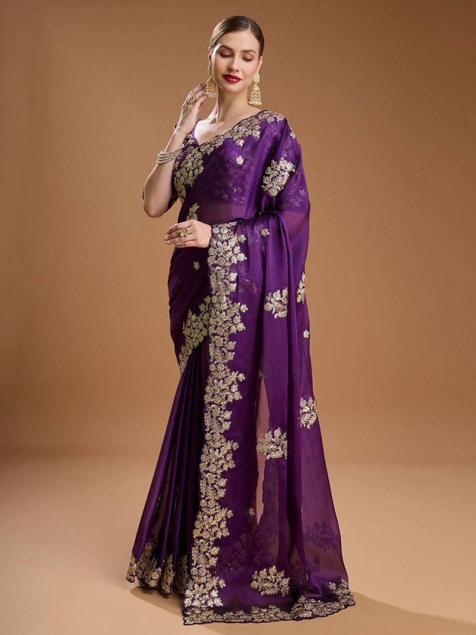Premium Rangoli Silk Festival Saree