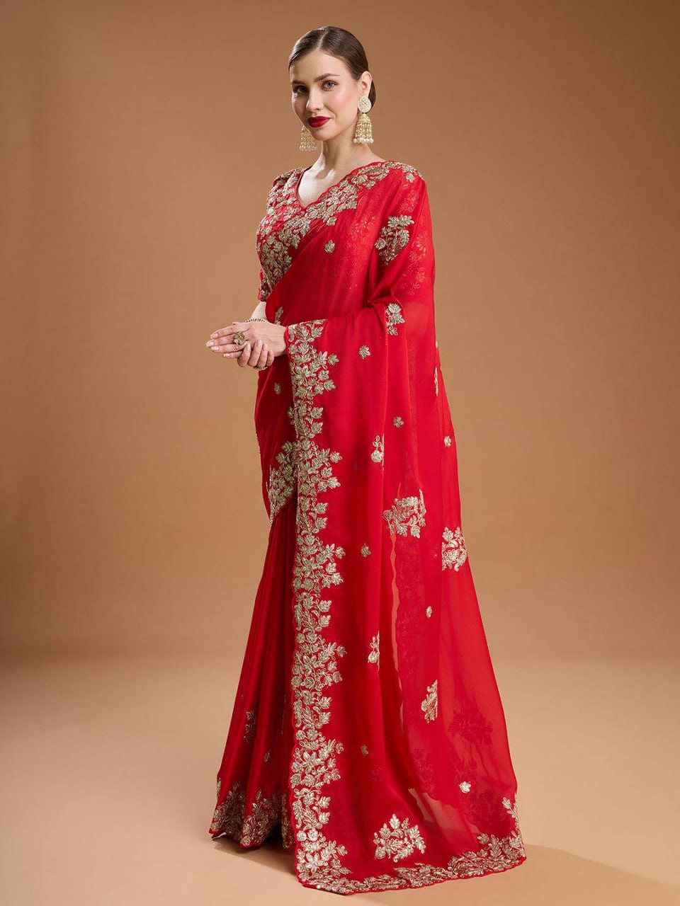 Premium Rangoli Silk Festival Saree