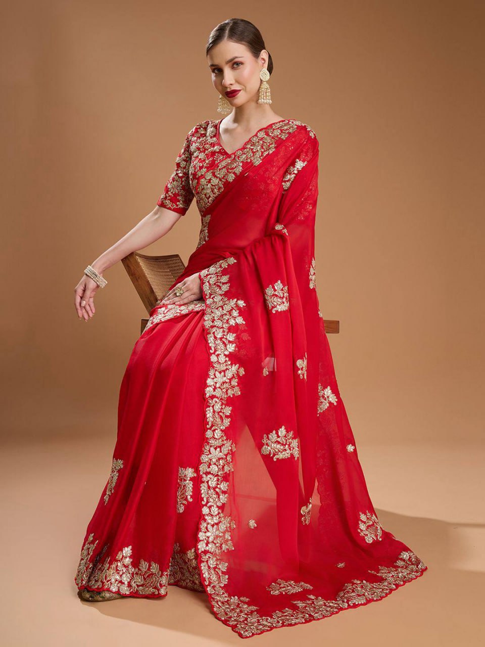 Premium Rangoli Silk Festival Saree