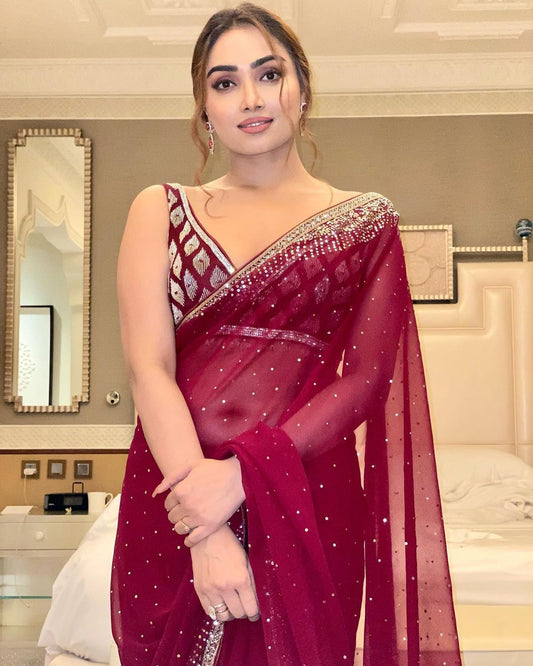 STYLISH BOLLYWOOD INSPIRED BLING SAREE