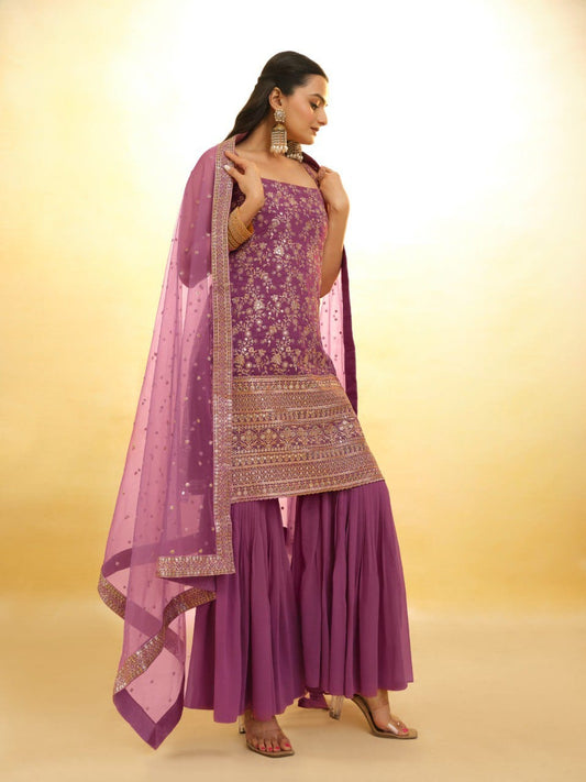 Stylish & Elegant Top Sharara Suit