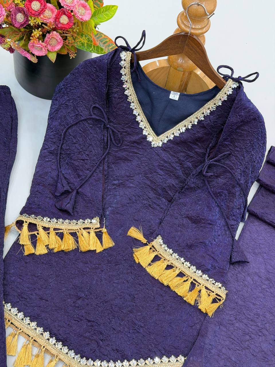 Regal Blue Women Ethnic Wear Festival Outfit