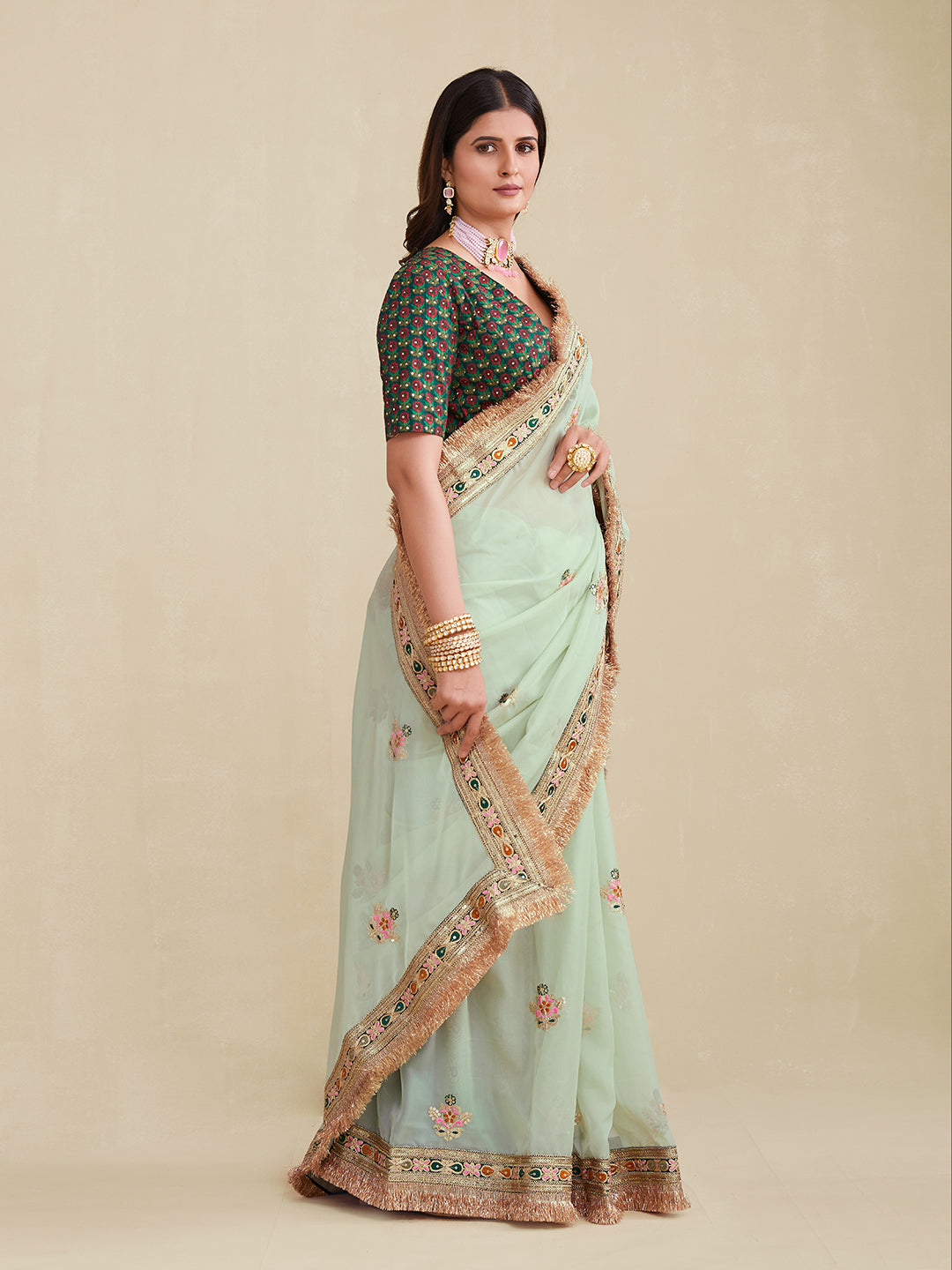 Premium Designer Georgette Saree