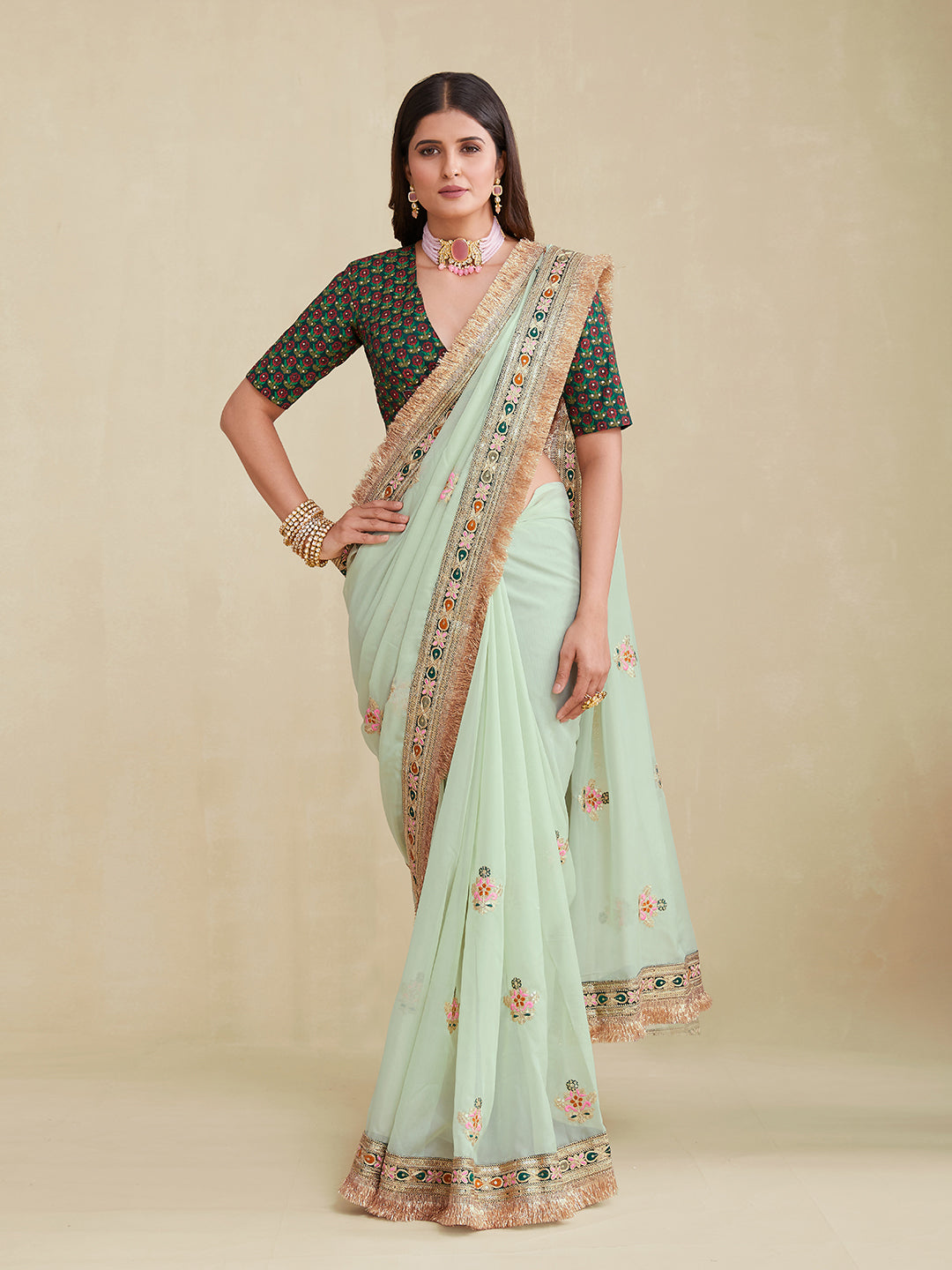 Premium Designer Georgette Saree