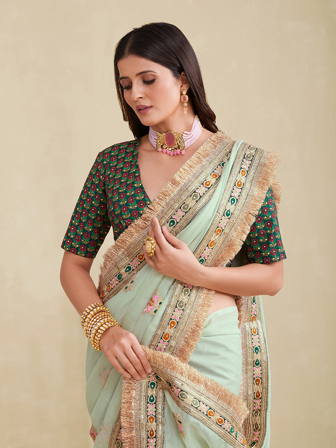 Premium Designer Georgette Saree