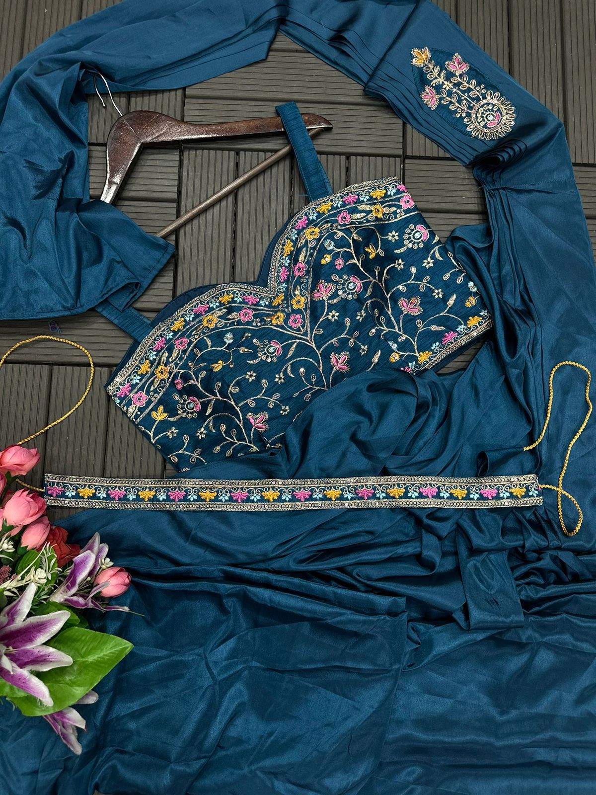 JACKET COORD PREMIUM SAREE SET - READY TO WEAR