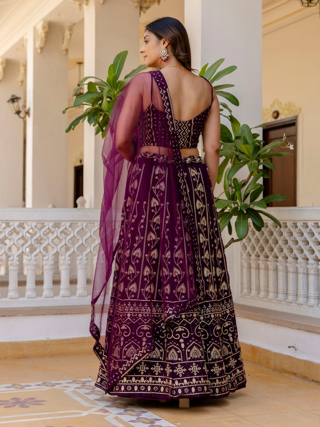 Grace Every Occasion in Elegance  Designer Georgette Lehenga Set