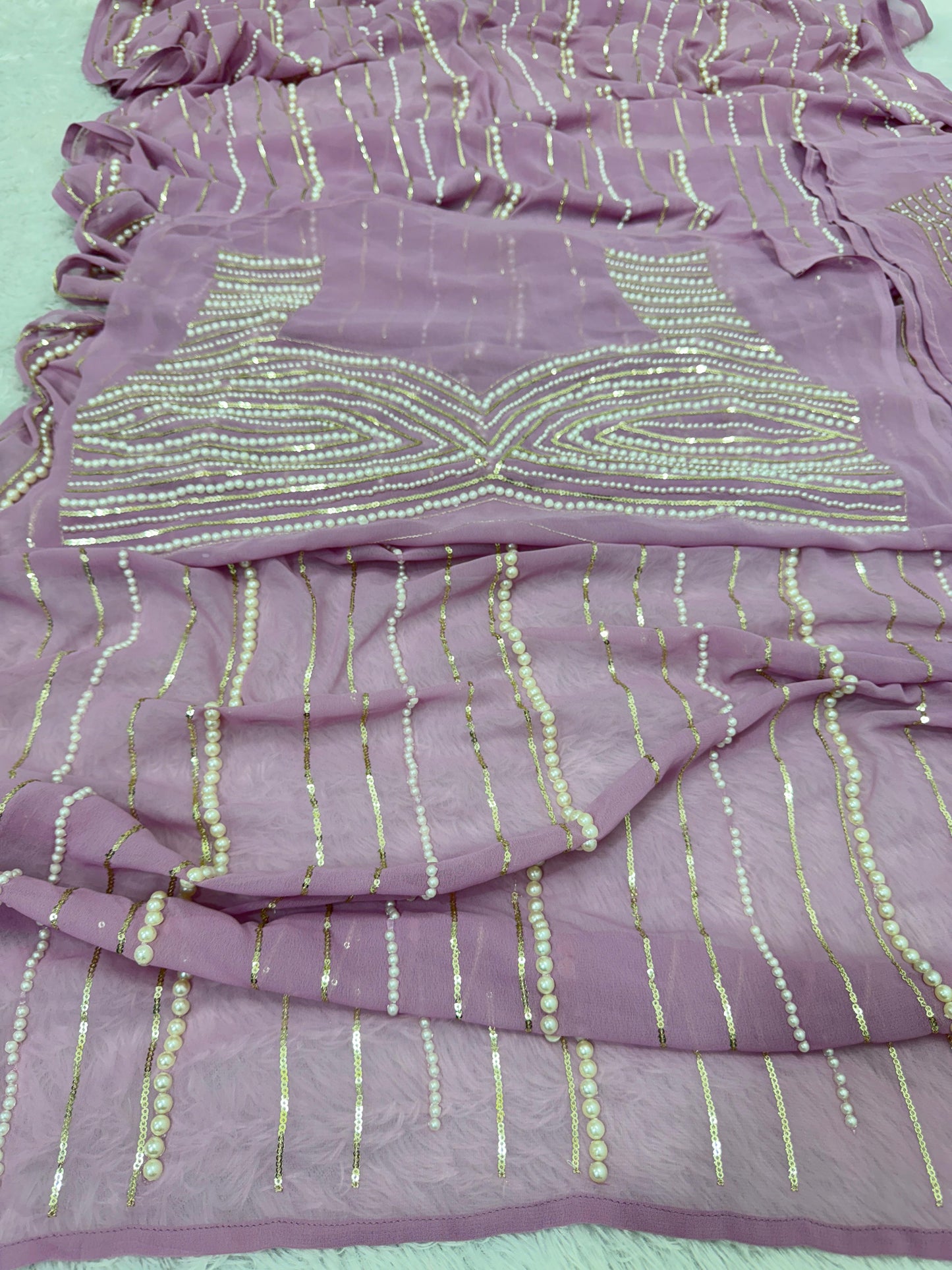 PEARL HANDWORK PREMIUM SAREE