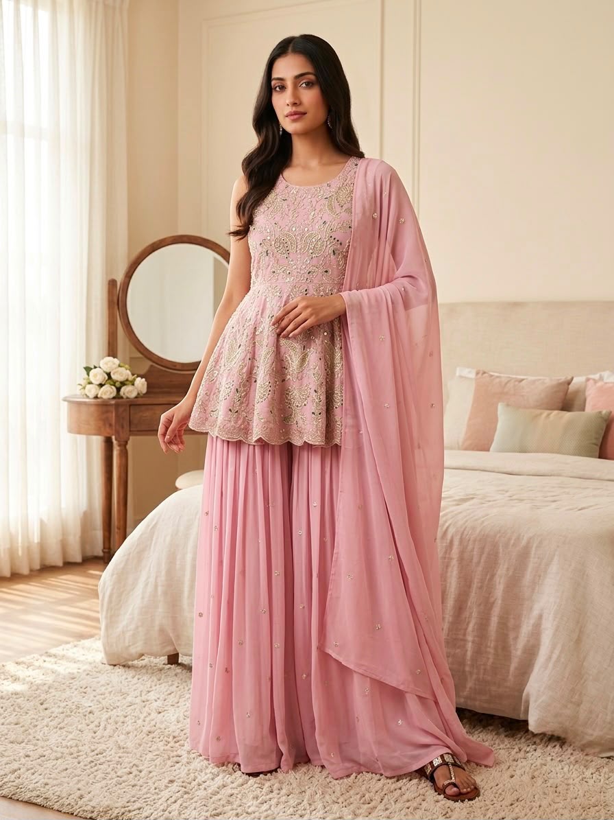 Pink Love Ethnic Wear Outfit