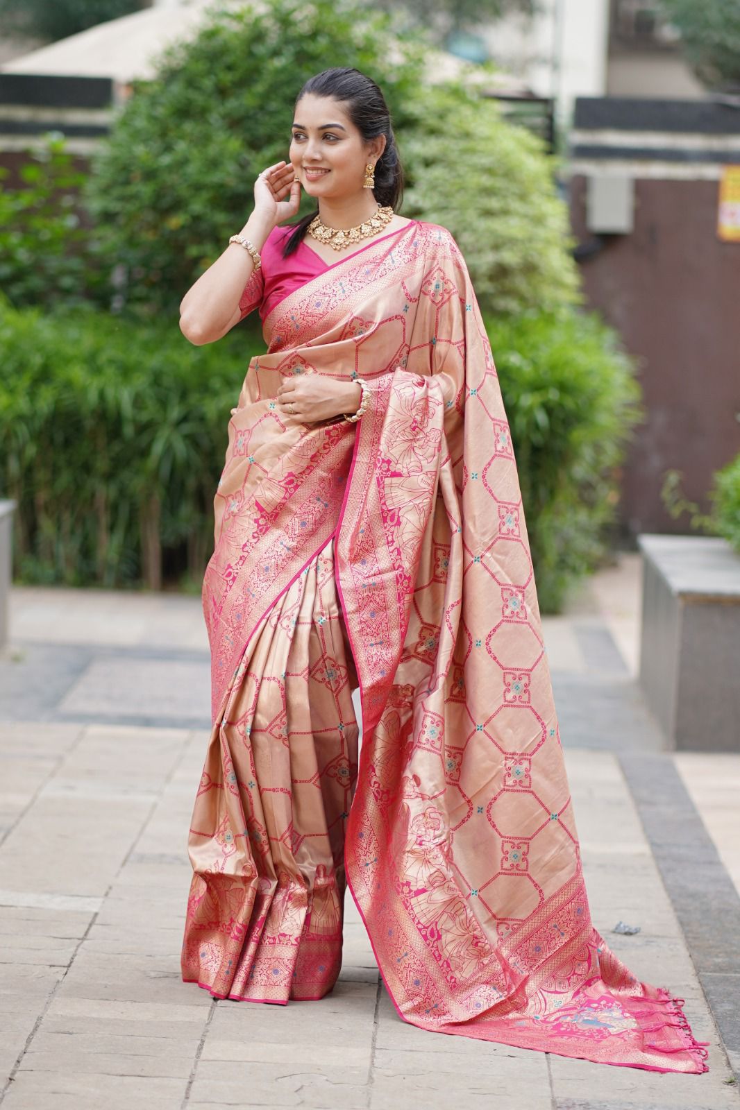 HERITAGE PURE TISSUE SILK AFFORDABLE SENSUAL STYLISH ETHNIC PRO LOOKS SAREES