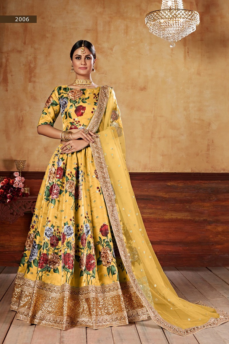 WEDDING SEASON SPECIAL FLOWER PRINTED LEHENGA