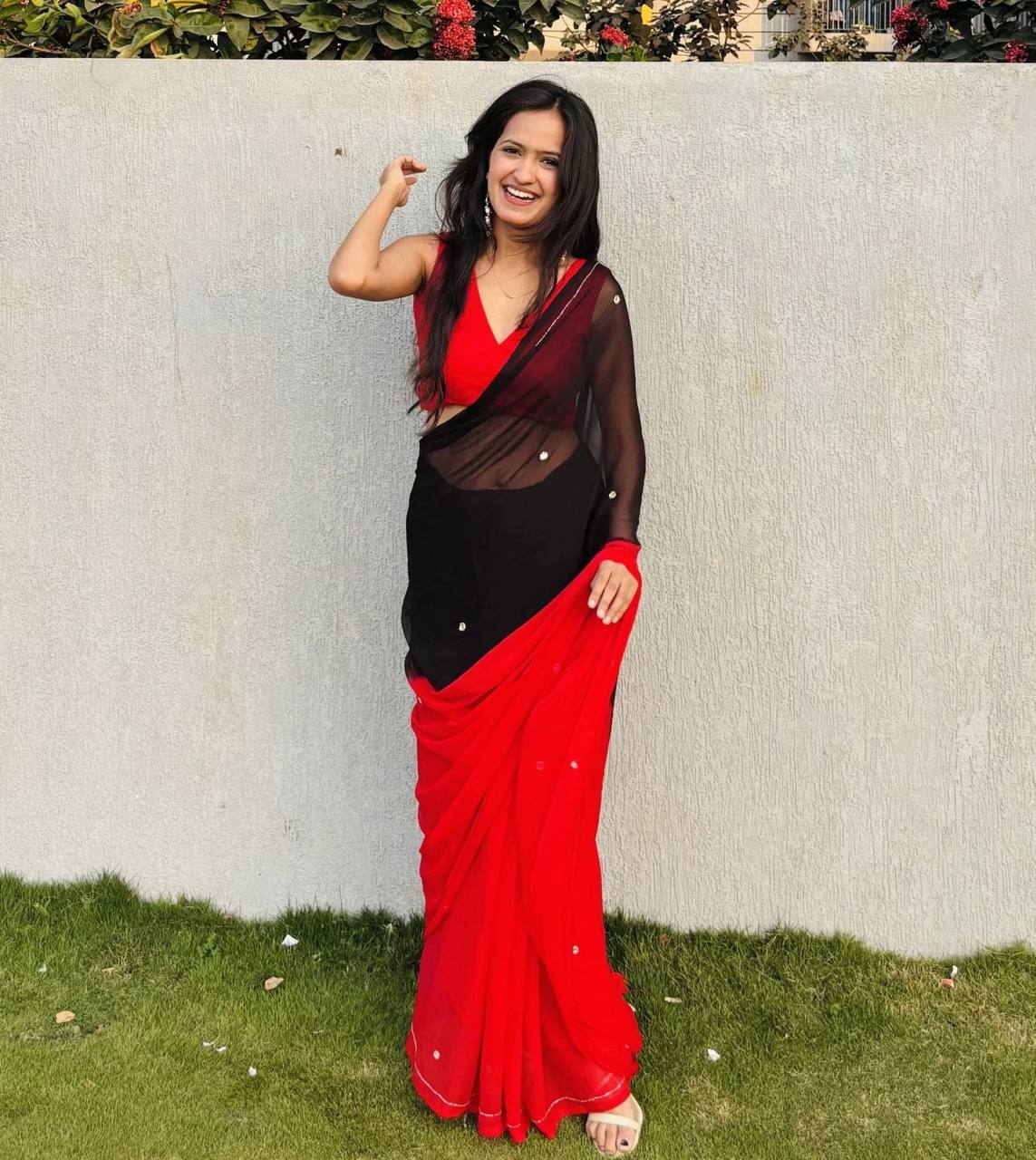 SUMMER FUN HANDWORK KHATALI WORK SAREE