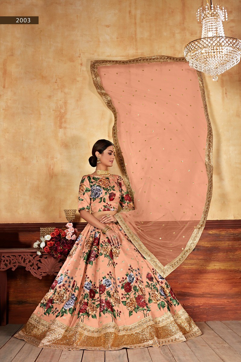 WEDDING SEASON SPECIAL FLOWER PRINTED LEHENGA
