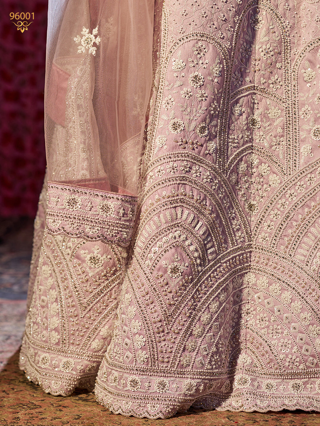 Lilac Superior Silk Premium Lehanga