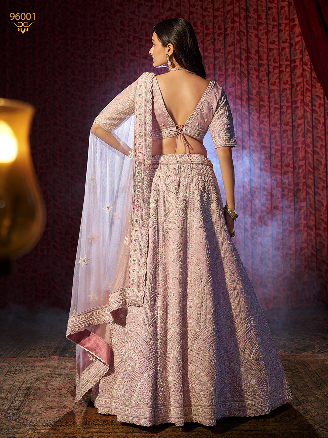 Lilac Superior Silk Premium Lehanga