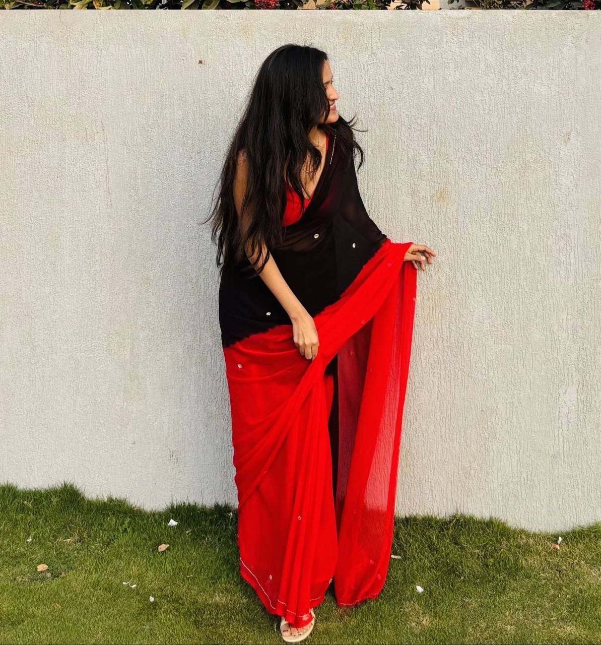 SUMMER FUN HANDWORK KHATALI WORK SAREE