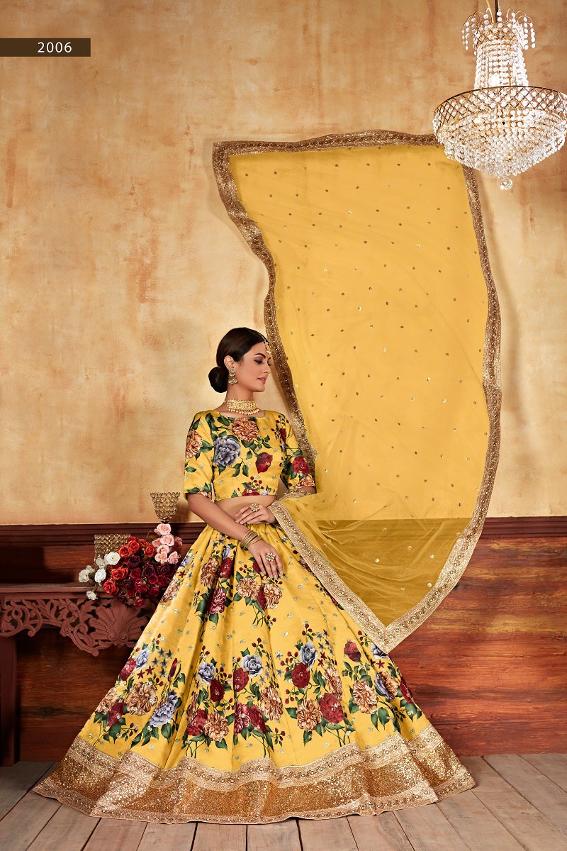 WEDDING SEASON SPECIAL FLOWER PRINTED LEHENGA