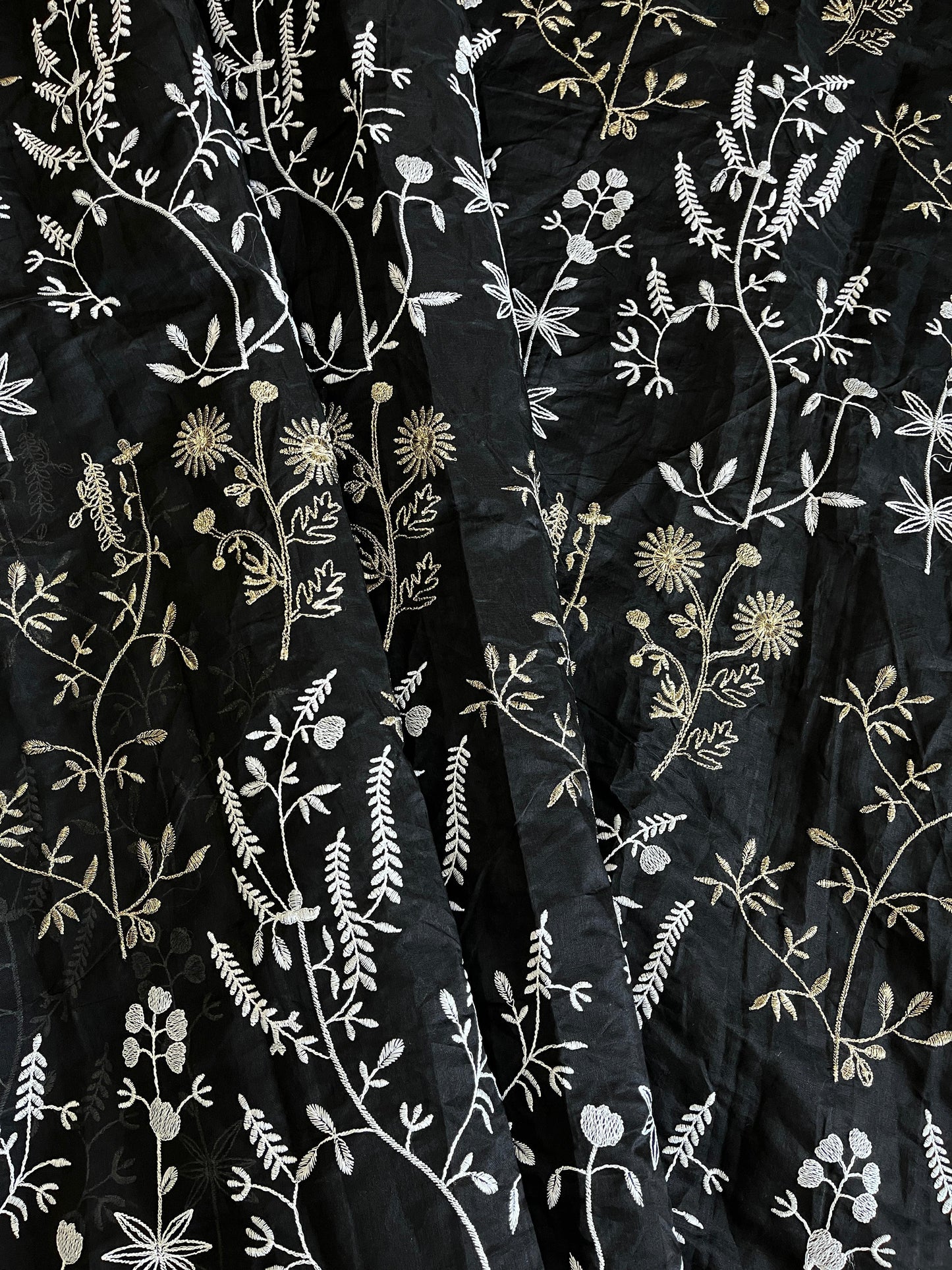 Black Premium Chanderi Saree