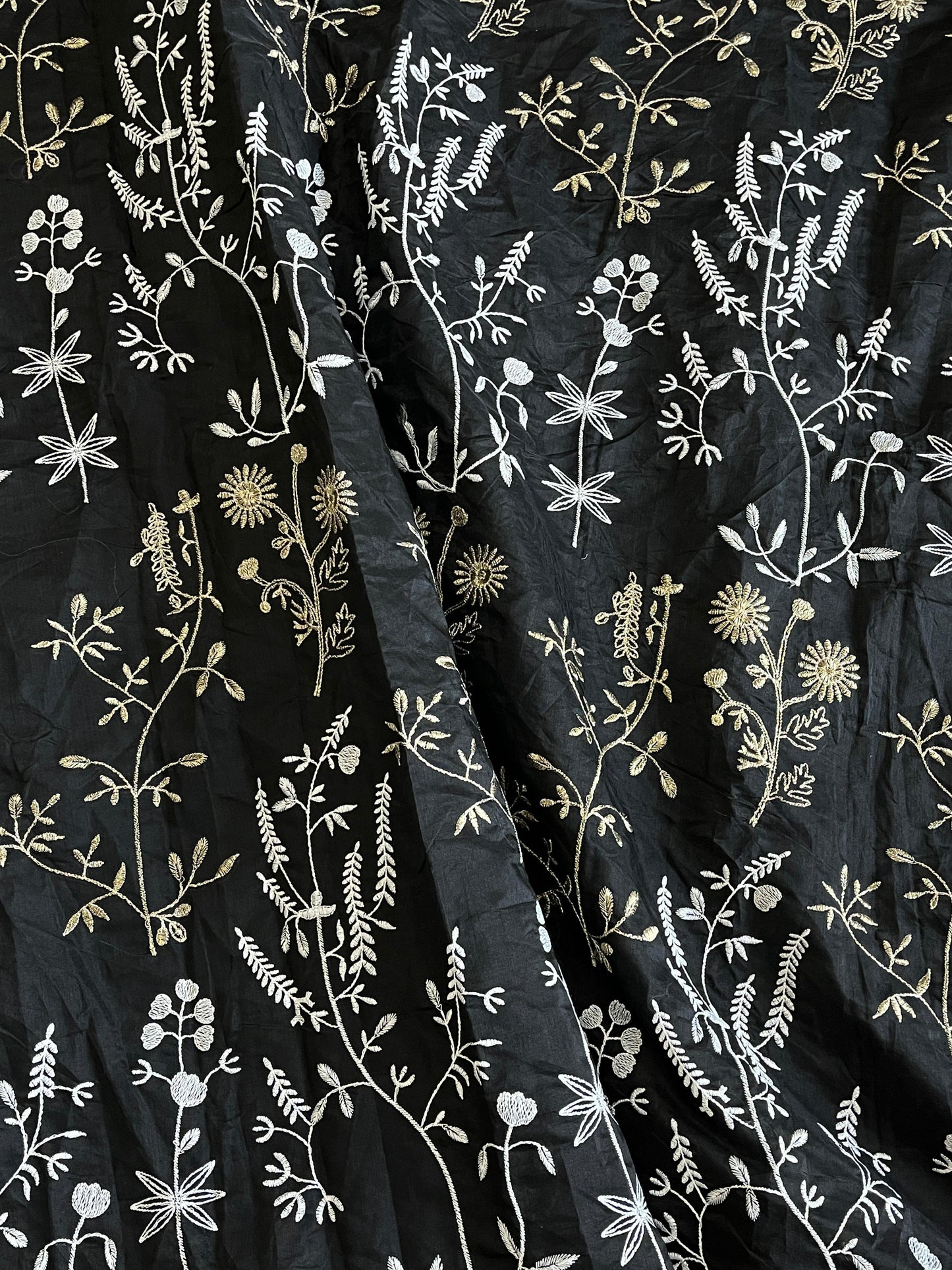 Black Premium Chanderi Saree