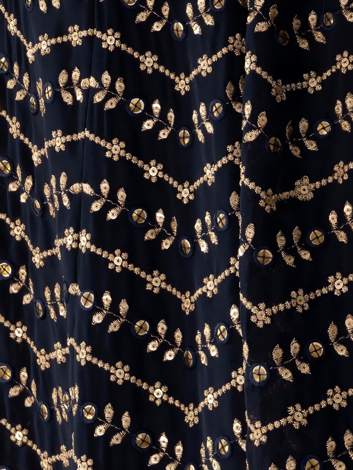 Midnight Blue Regal Gleam Lehenga